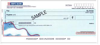 Sample Cheque Format