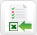 Icon representing the action of importing an Excel file