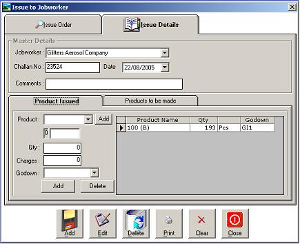 Issue To Job Worker Module for Online Web Based Inventory Software by Virtual Splat