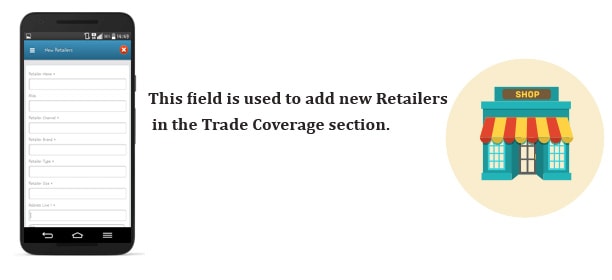 Add New Retailer in Trade Coverage Section in Virtual Splat Software